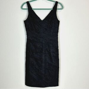 Ann Taylor Black Lace Sleeveless Shift Party Dress 2